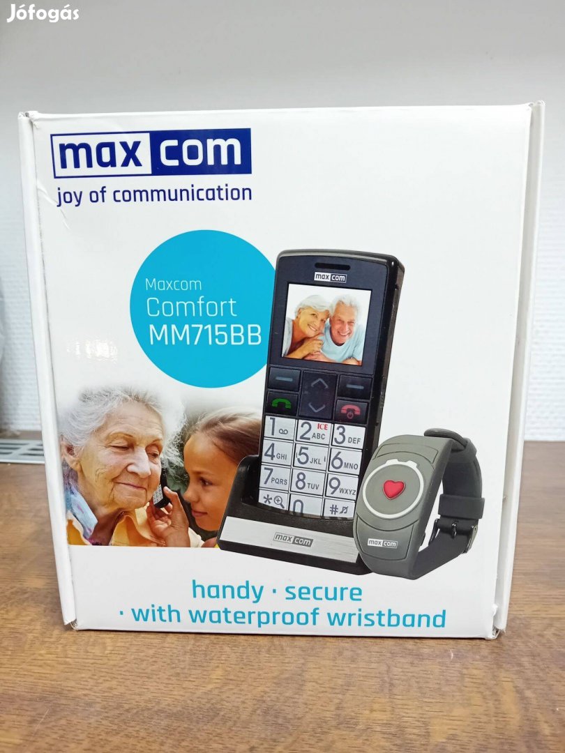 Használt Maxcom MM715BB kártyafüggetlen idősgondozó mobiltelefon