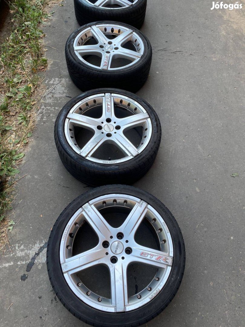 Használt Momo GT-R 174x100 felni+Goodyear Efficient Grip 215/40 R17