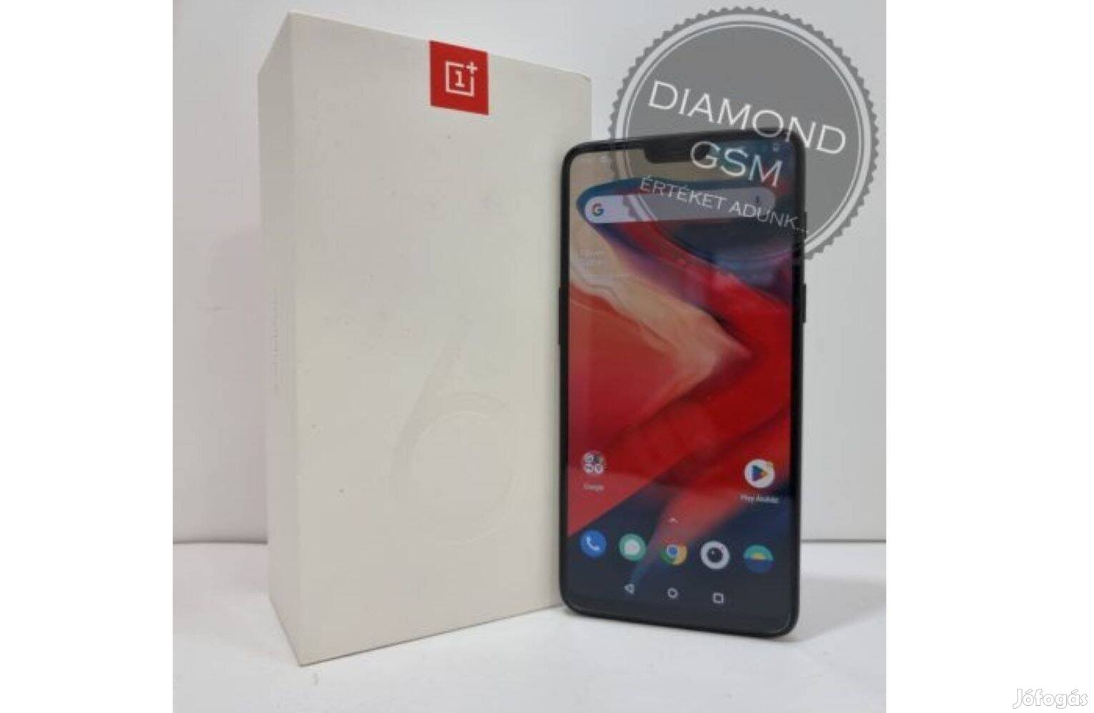 Használt Oneplus 6 A6003 128GB Dual, Fekete színben,