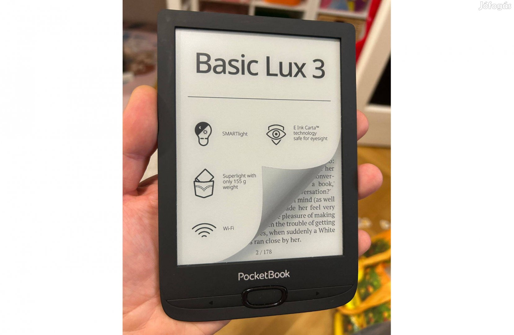 Használt Pocketbook Basic Lux 3 magyar e-book olvasó - 21 hó garival!