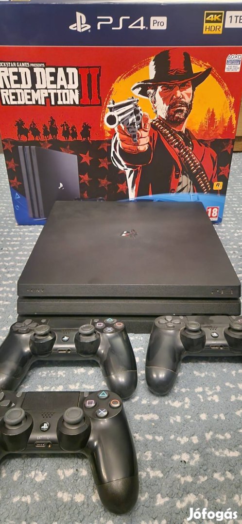 Használt Ps4 pro (Cuh-7216B), dobozzal és minden tartozékával eladó