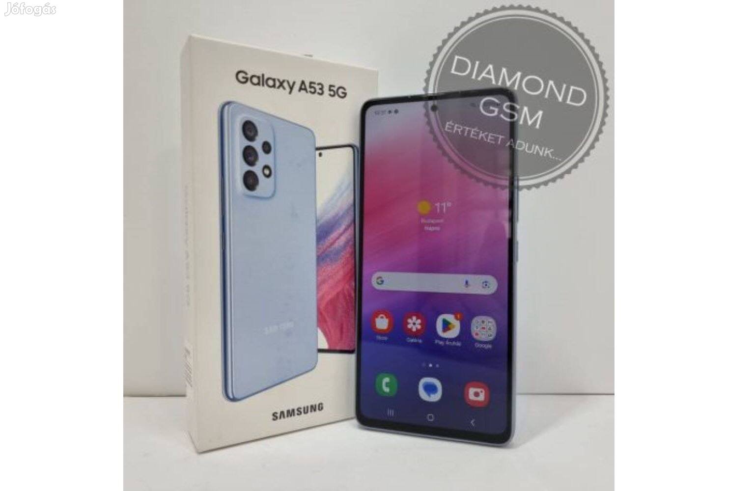 Használt Samsung Galaxy A53 5G 128GB Dual, Kék színben