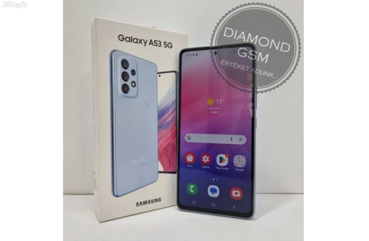 Használt Samsung Galaxy A53 5G 128GB Dual, Kék színben