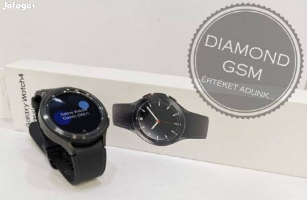 Használt Samsung Galaxy R890 Watch4 Classic 46mm Fekete