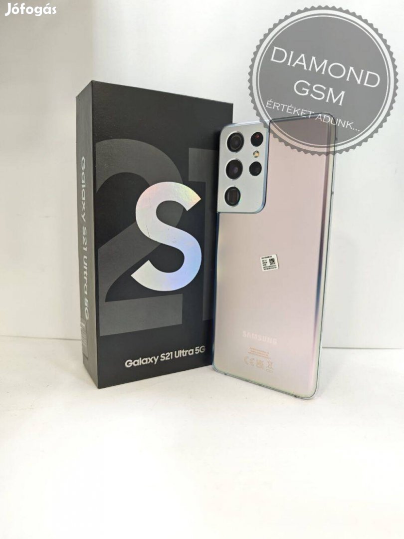 Használt Samsung Galaxy S21 Ultra 256GB Fantom Szürke