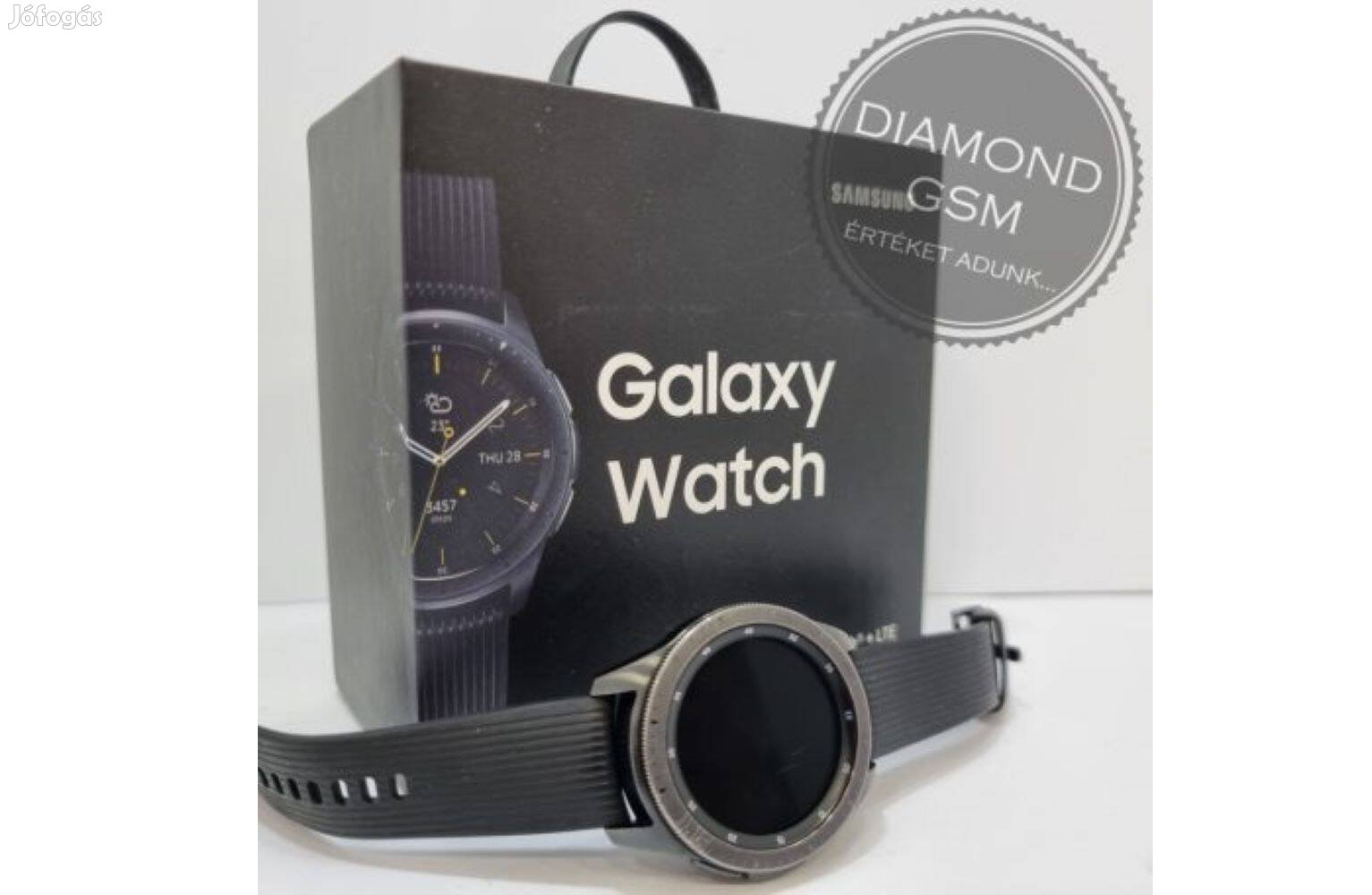 Használt Samsung Galaxy Watch R815 42mm Fekete színben,