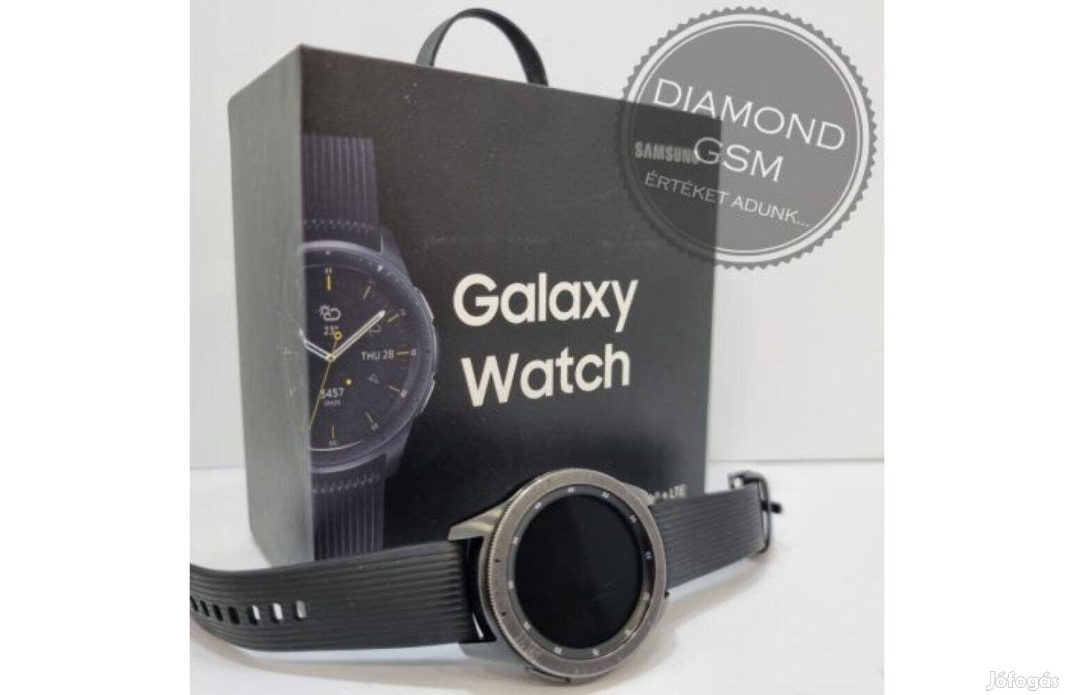 Használt Samsung Galaxy Watch R815 42mm Fekete színben,