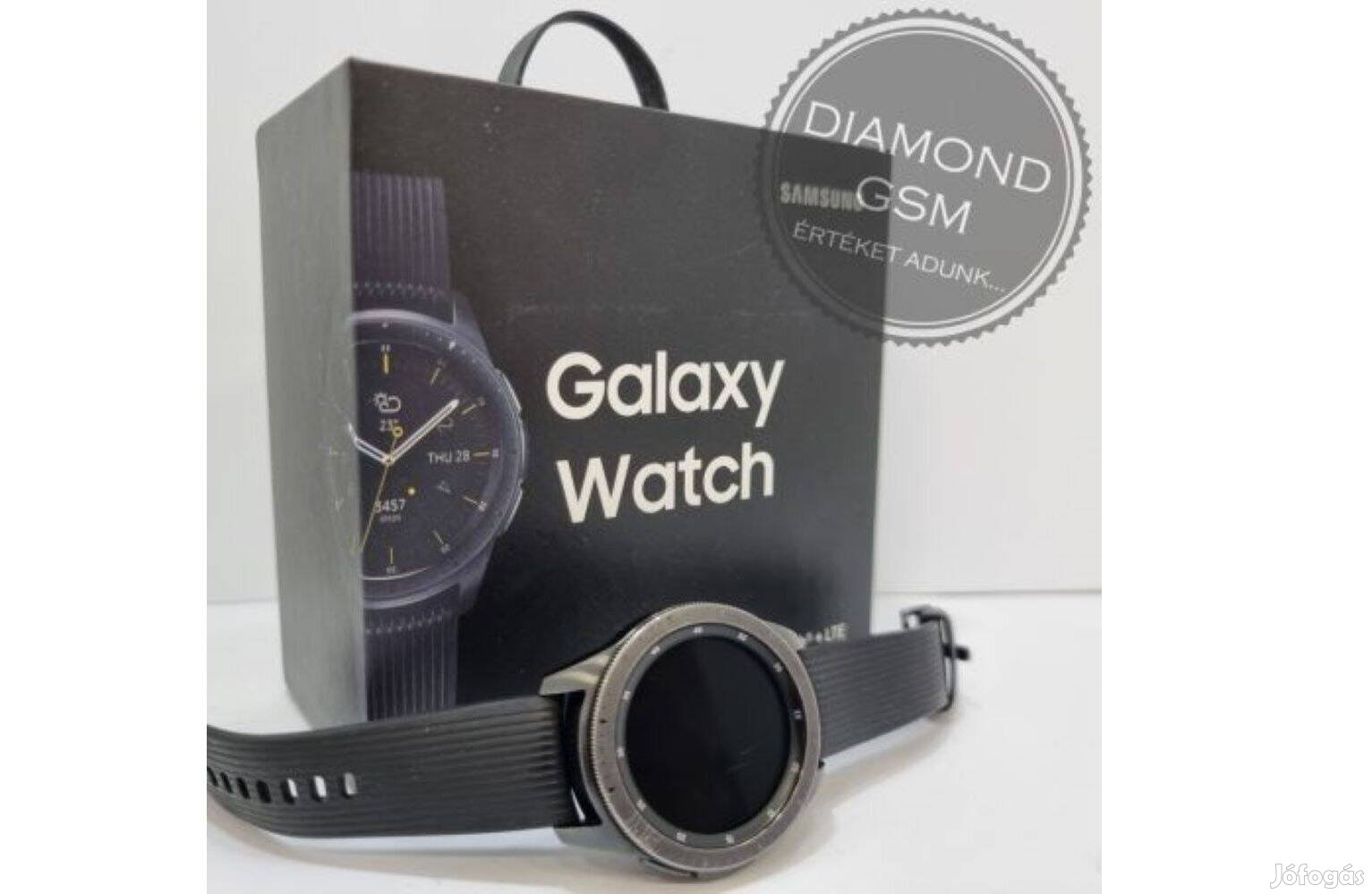 Használt Samsung Galaxy Watch R815 42mm Fekete színben, szép