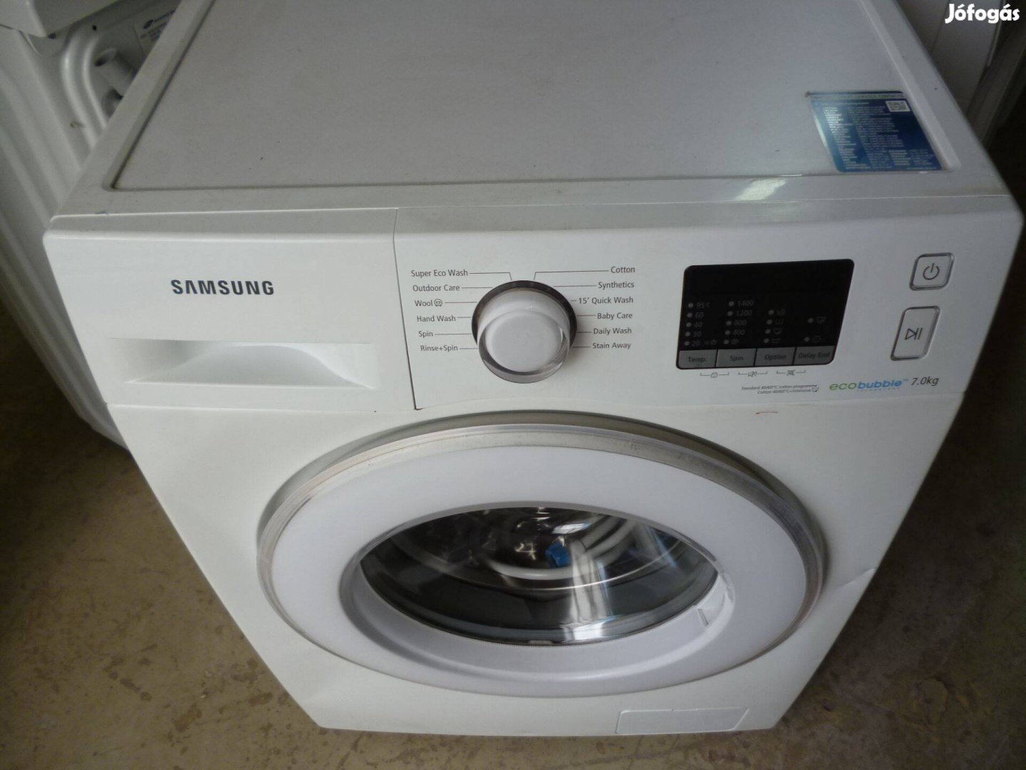 Használt Samsung elöltöltős mosógép