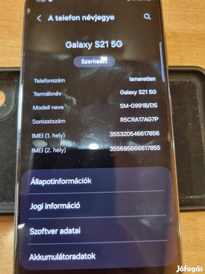 Használt Samsung s21 telefon