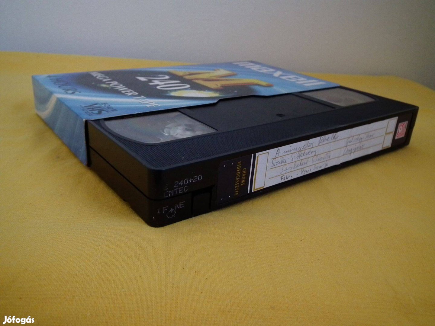 Használt VHS videókazetták 195, 240, 300 perc