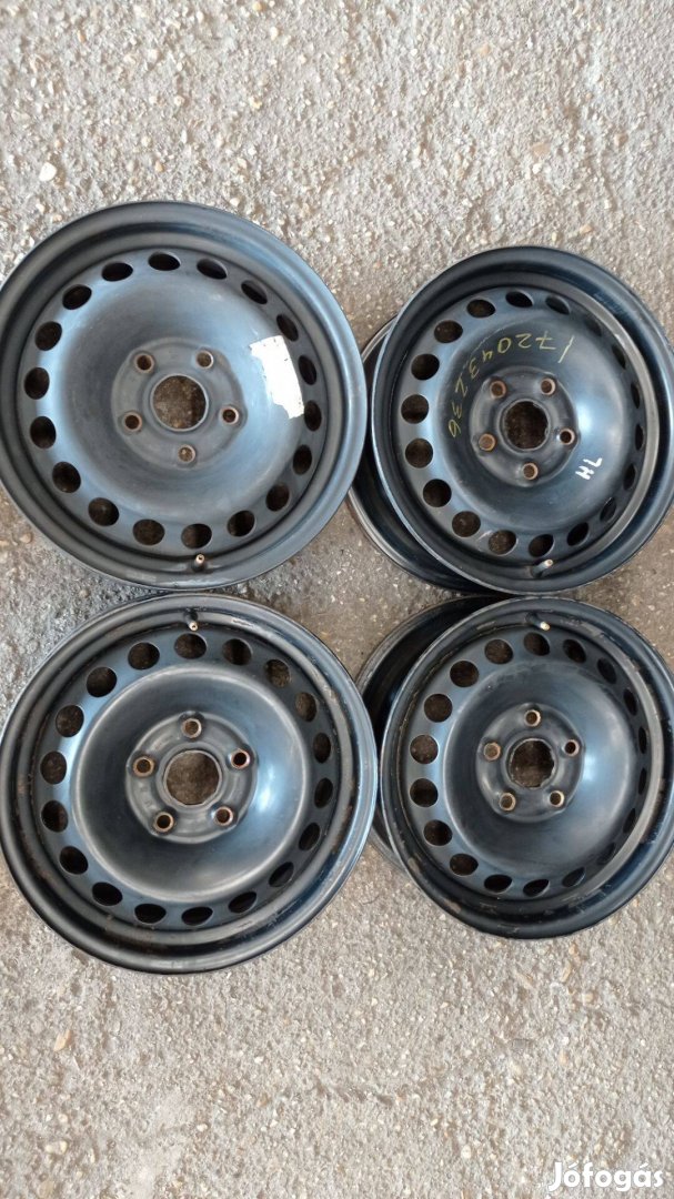 Használt Volkswagen 15 colos 5x112 lyukosztású acél felni garnitúra