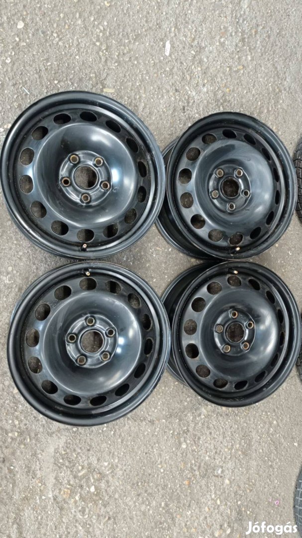 Használt Volkswagen 16 colos 5x112 lyukosztású acél felni garnitúra