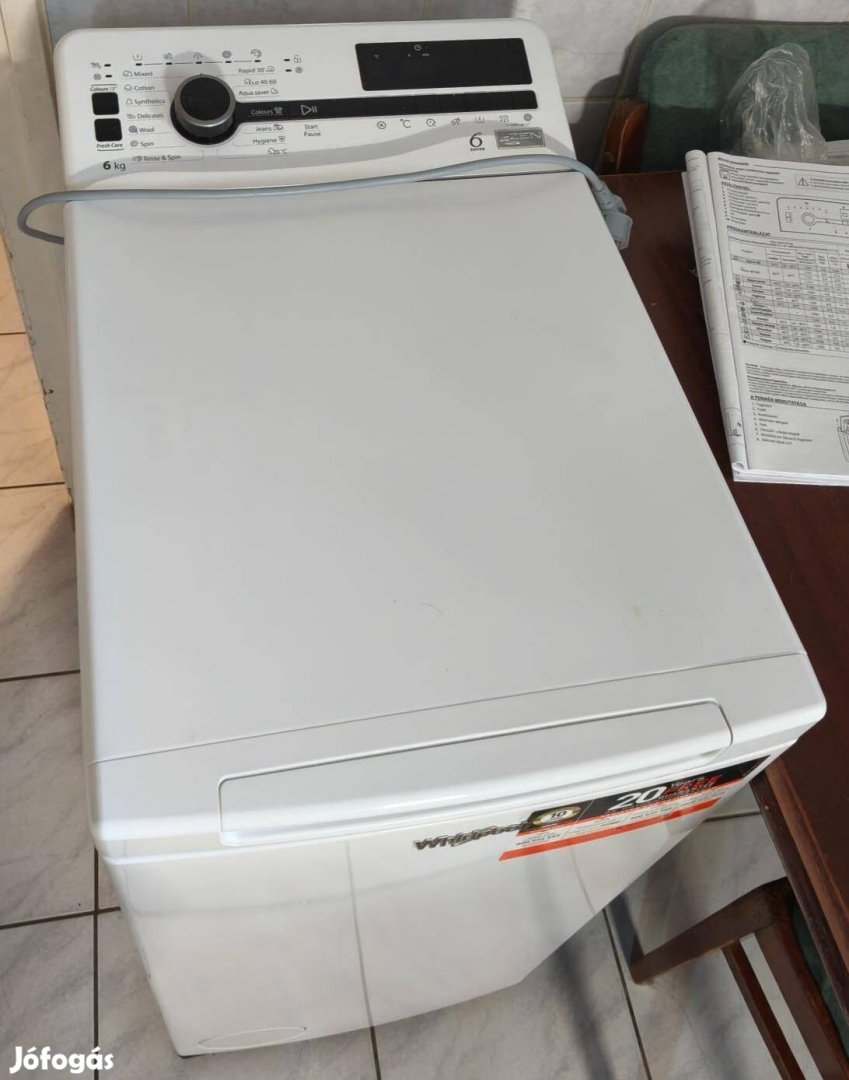 Használt Whirpool felültöltős mosógép