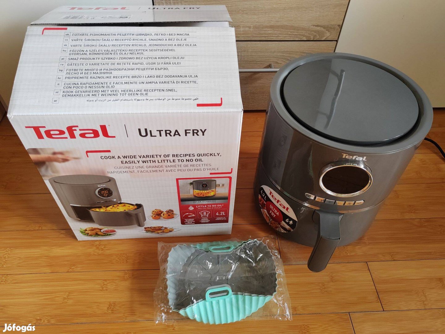 Használt, Tefal Ultra Fry forrólevegős sütő, airfryer, 4,2L