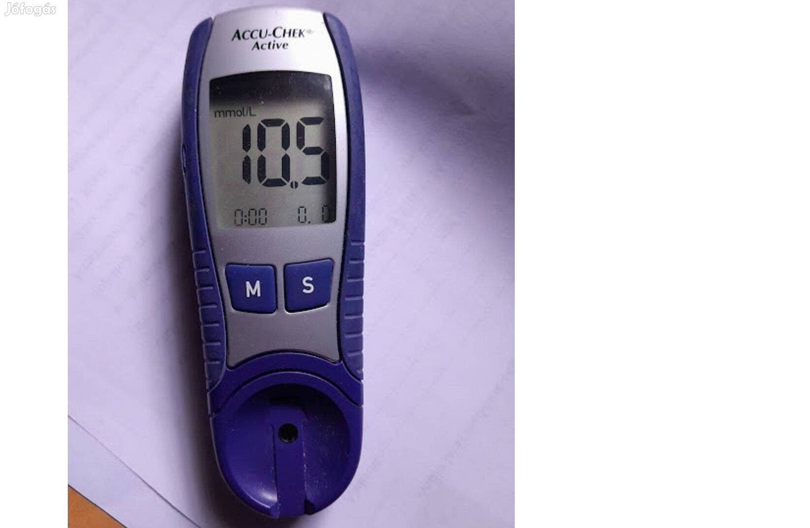 Használt, de működő Accu Chek vércukormérő, kihasználatlan