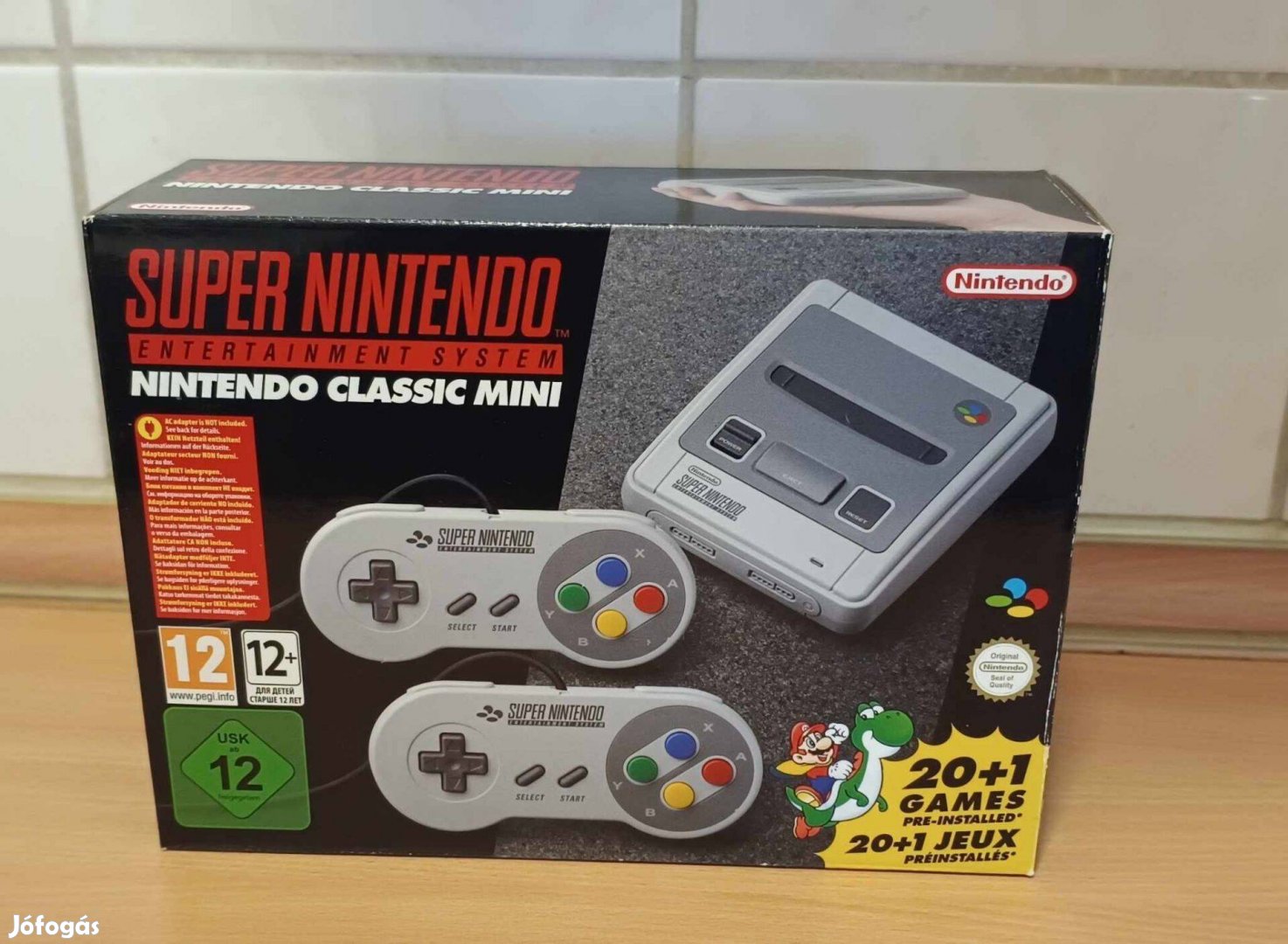 Használt, hibátlan állapotú Nintendo SNES Mini Classic 21db játékkal