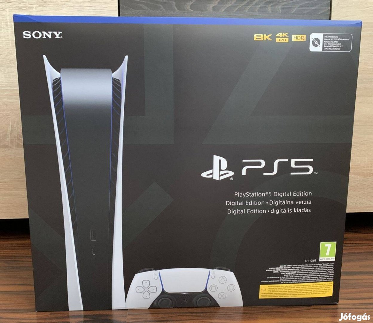 Használt, jó állapotú PS5 Digital gép, 12 hónap gyári Sony garanciával