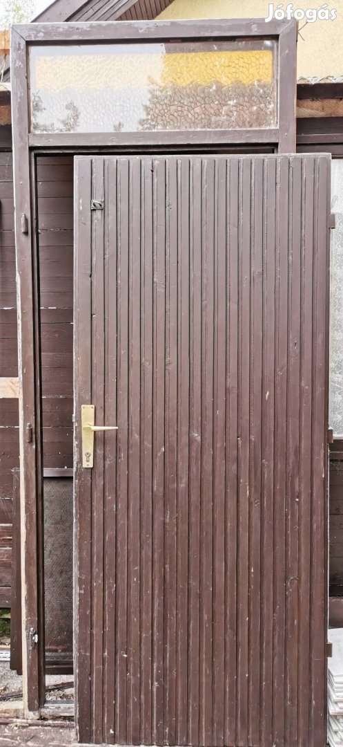 Használt bejárati ajtó tokkal Balatonon eladó 