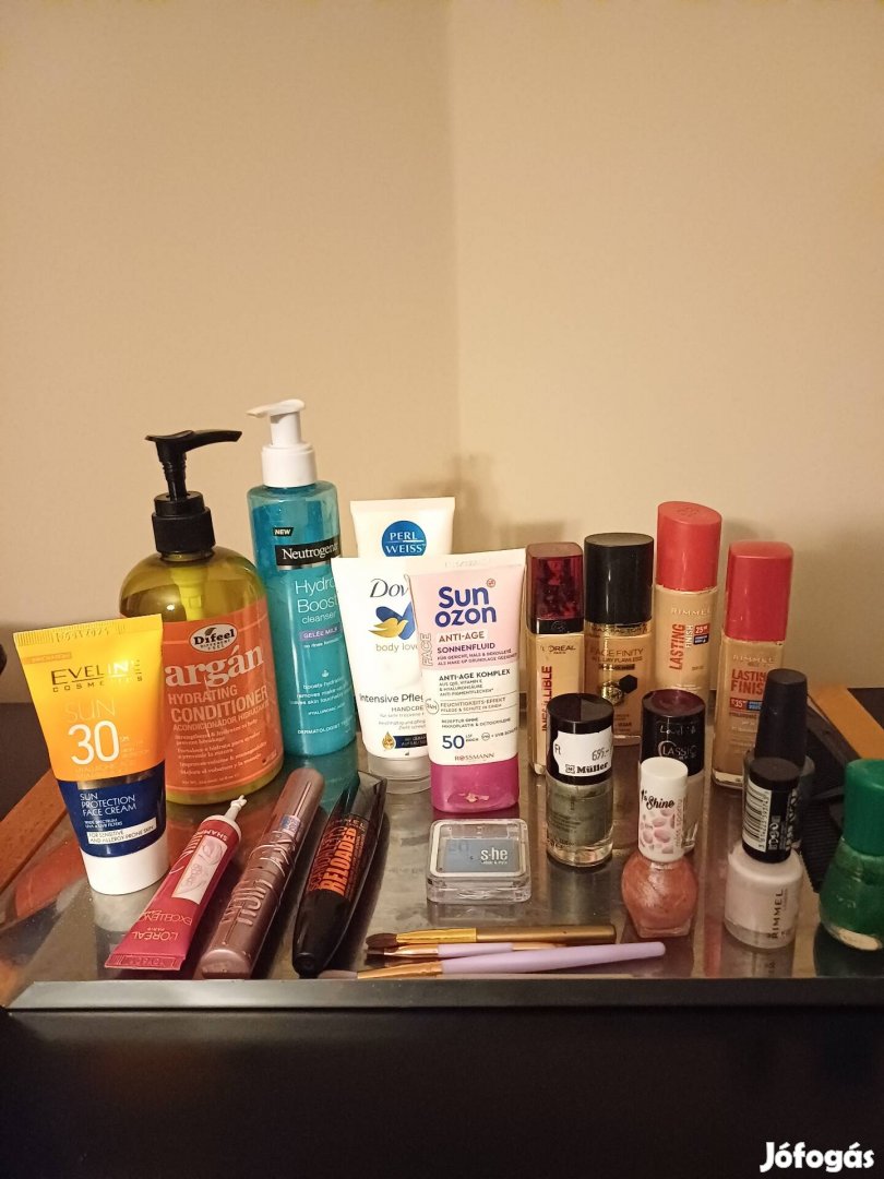 Használt kozmetikai , smink csomag