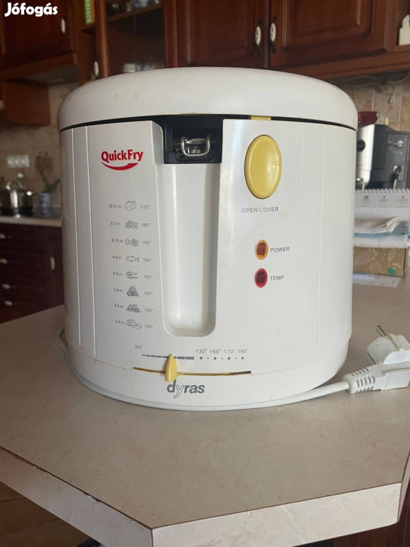 Használt nagy teljesítményű /1600 W, 2,5 l/ olajsütő eladó!