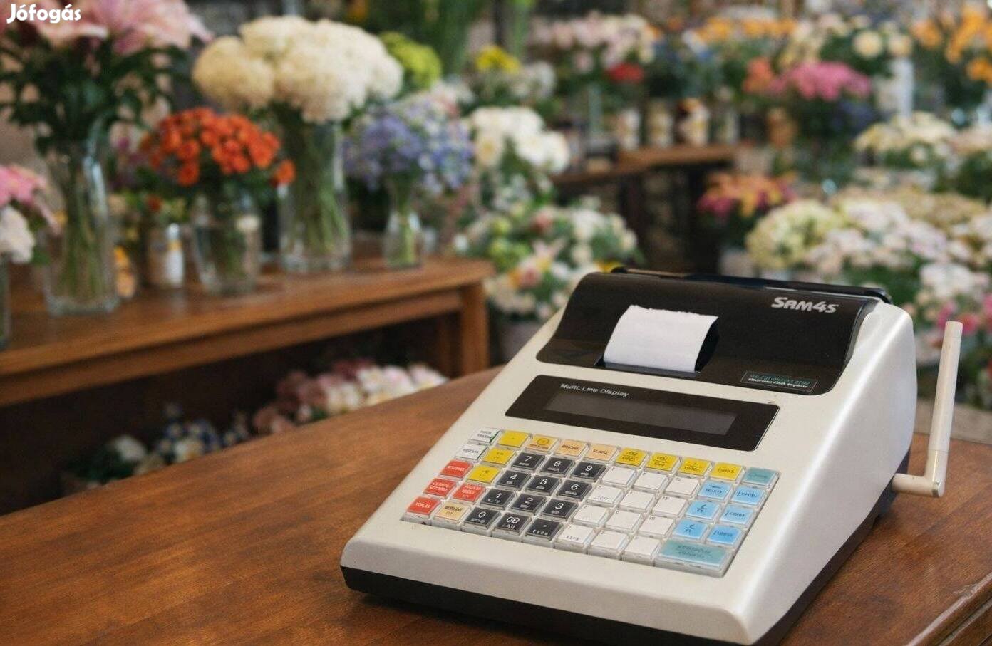 Használt online pénztárgép névre írva, friss felülvizsgálatt