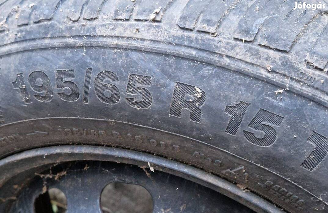 Használt téli gumi készlet acél felnivel