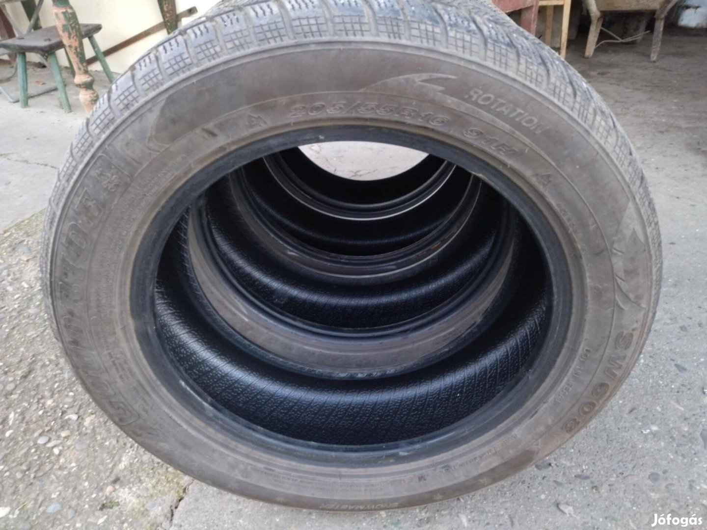 Használt téli gumiabroncs garnitúra