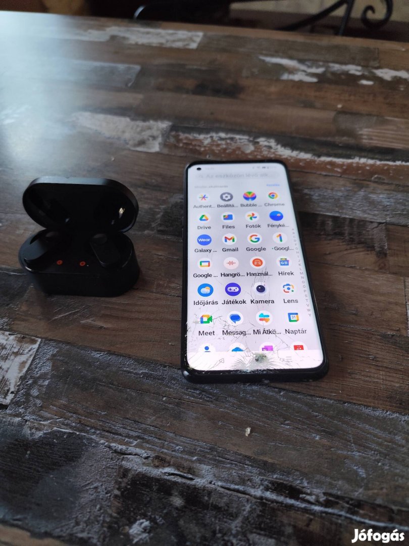 Használt törött üzemkepes one plus 9pro
