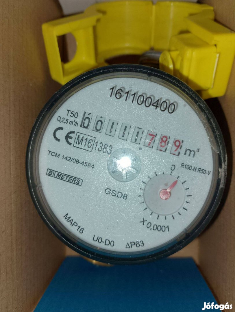 Használt vízóra 13110 mm-es, fél colos