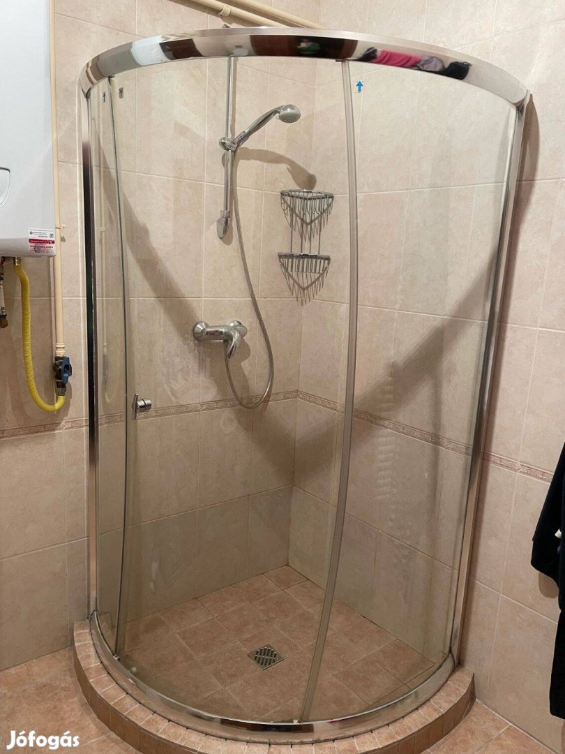 Használt zuhanykabin negyedköríves 90x90 eladó