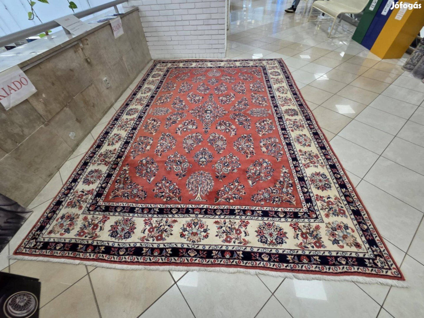 Hatalmas saoruk 250x350 kézi gyapjú perzsa szőnyeg BFZ873