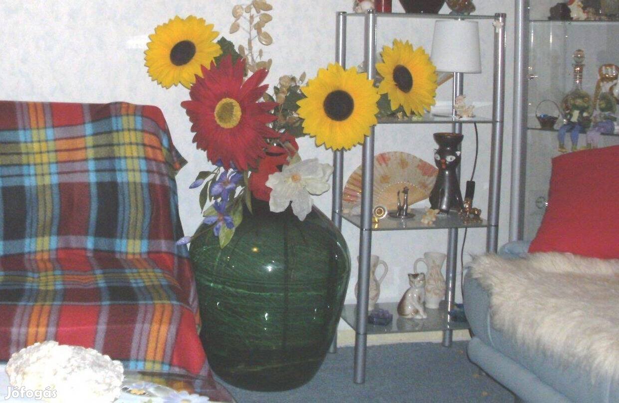 Hatalmas üveg ballon - vázának is használható