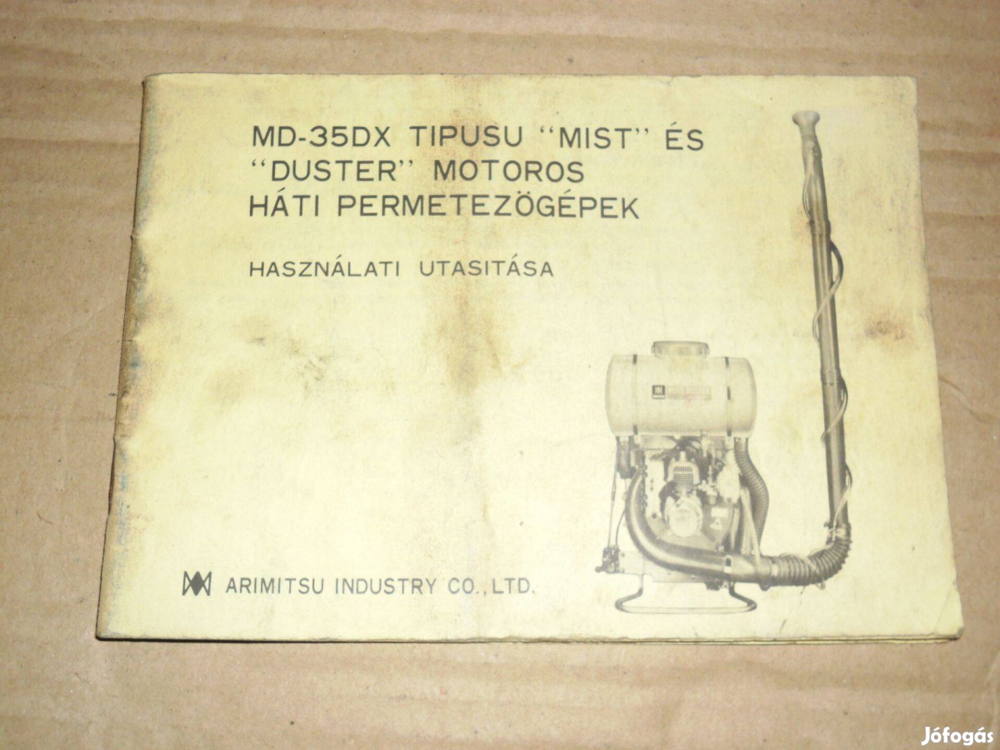 Háti permetezőgép használati utasítása