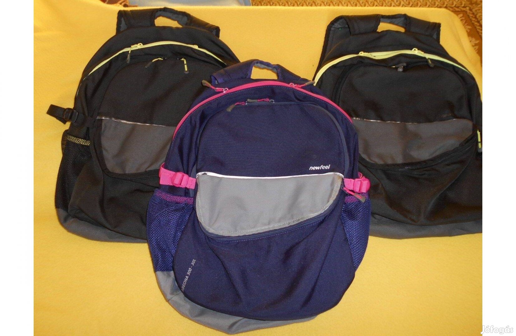 Hátizsák, iskolatáska, Newfeel. Nagy, 3 részes. 3 db. van