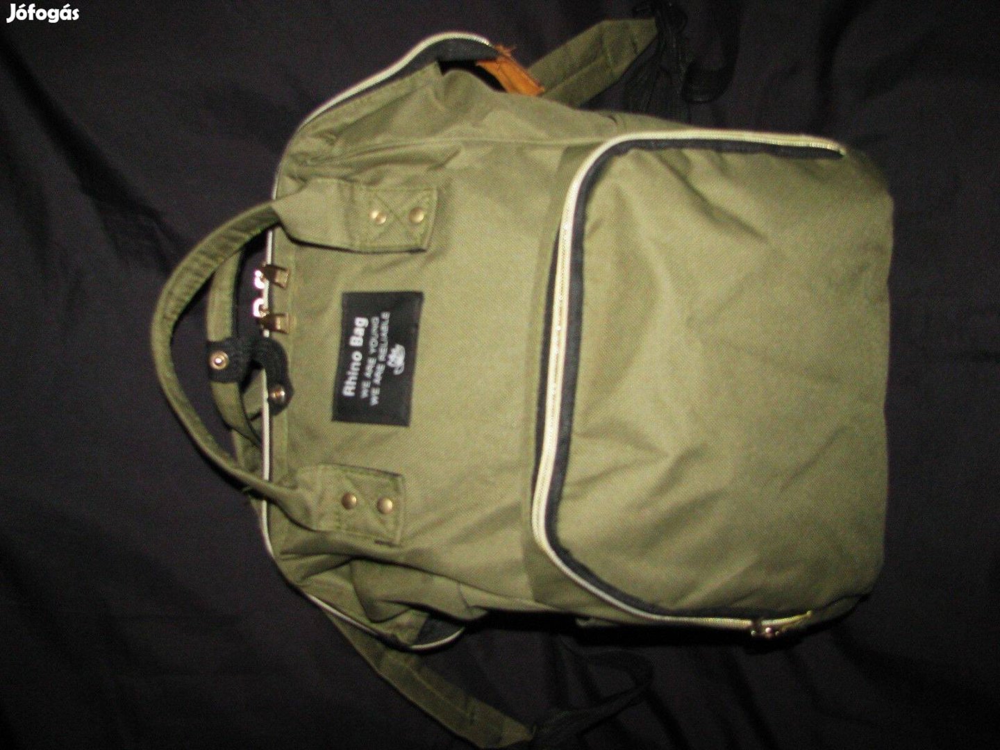 Hátizsák, pelenkázó táska Rhino Bag khaki, vízálló, 40x30x17, italtar