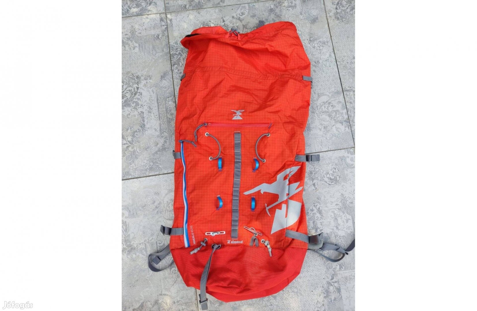 Hátizsák alpinizmushoz Makalu 45-70 liter, piros, új