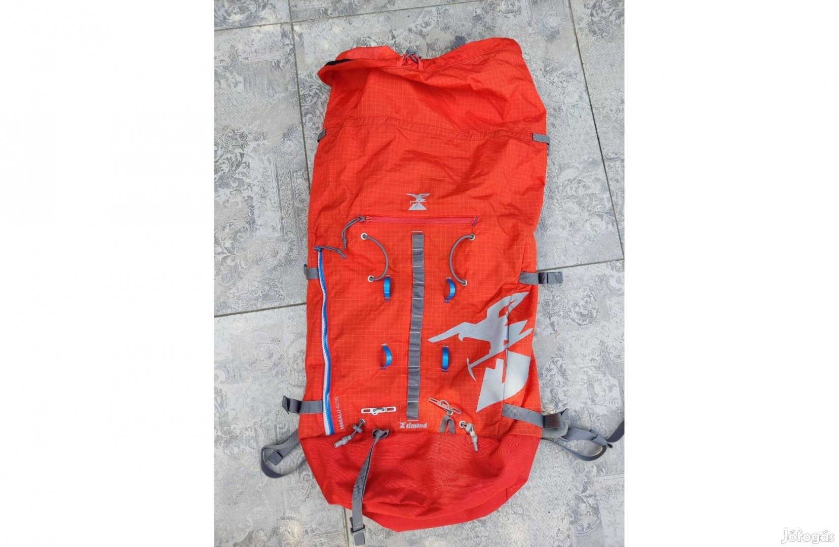 Hátizsák alpinizmushoz Makalu 45-70 liter, piros, új