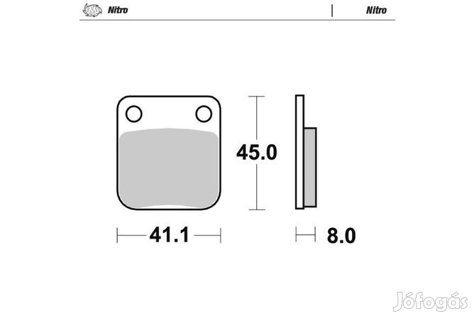 Hátsó fékbetétek Moto Master Nitro KX 65