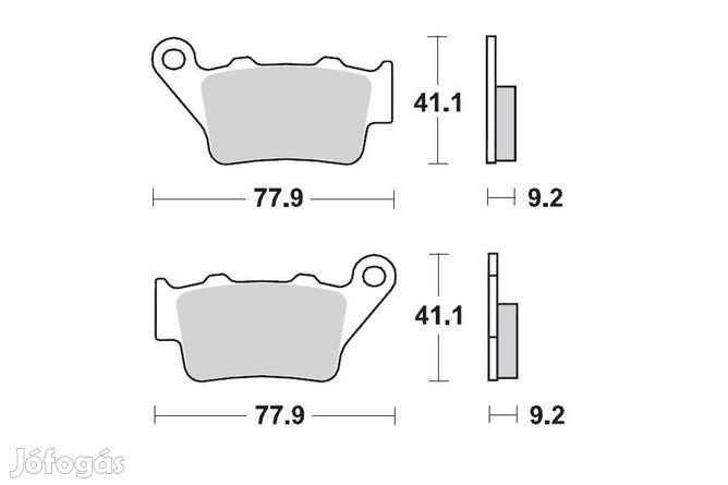 Hátsó fékbetétek Moto Master kerámia Husqvarna 701 Enduro / Supermoto