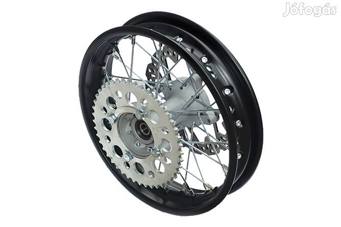 Hátsó kerék 2.15x12&quot; SM tárcsával + lánckerék YCF Pit Bike / Dirt