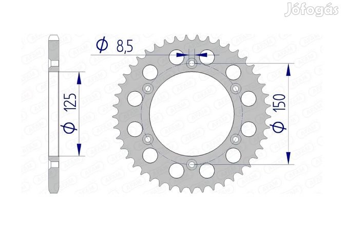 Hátsó lánckerék Afam alumínium 41 fogú KTM / Husqvarna