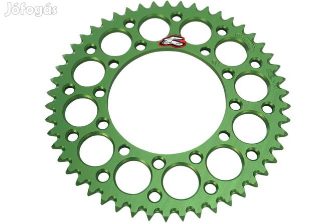 Hátsó lánckerék Renthal 420 Z.50 Ultra könnyű, öntisztító zöld KX 80 /