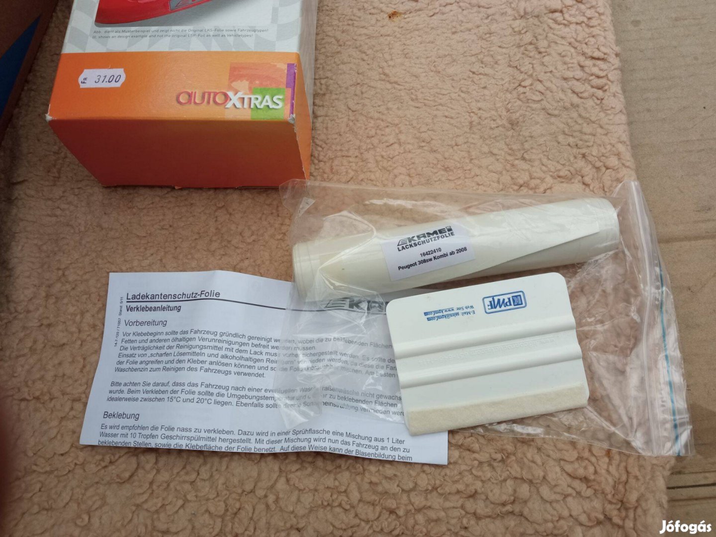 Hátsó lökhárító karcolásvédő fényezésvédő fólia (zozizo)