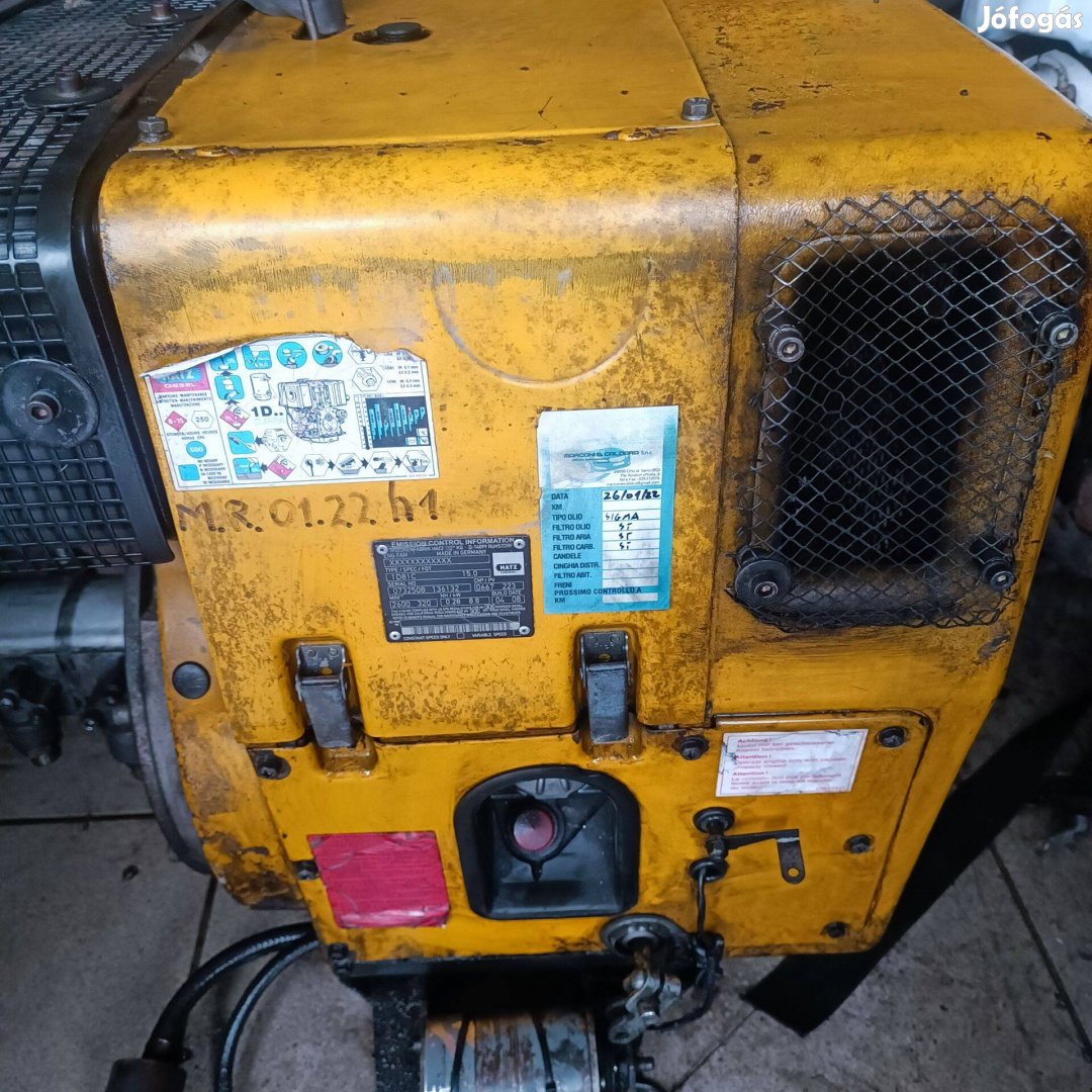 Hatz 1D81C diesel motor és hidraulika szivattyú