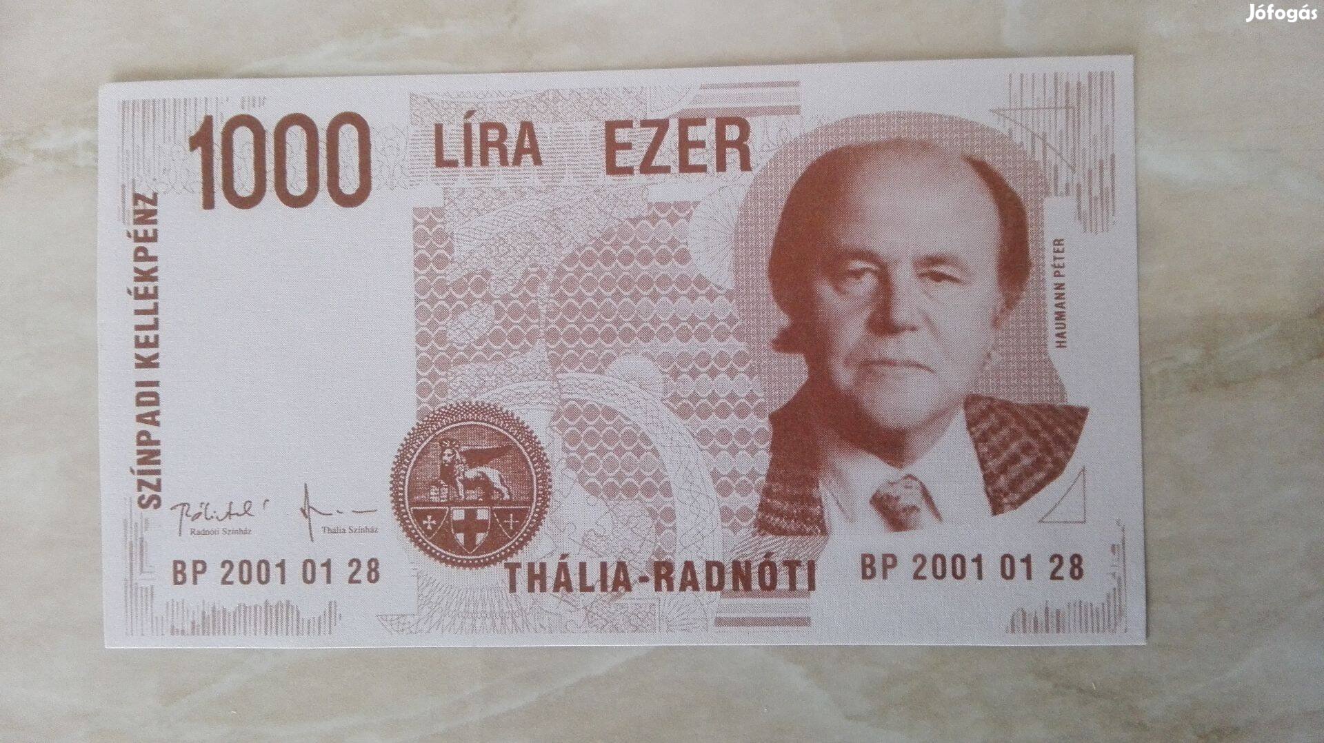 Haumann Péter 2001-es 1000 lírás színházi kellékpénz