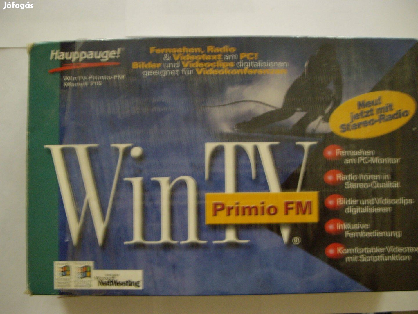 Hauppauge Wintv-Primio-FM TV tuner kártya eladó
