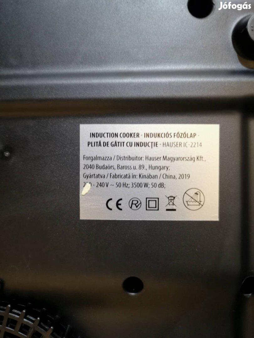 Hauser IC-2214 Indukciós főzőlap