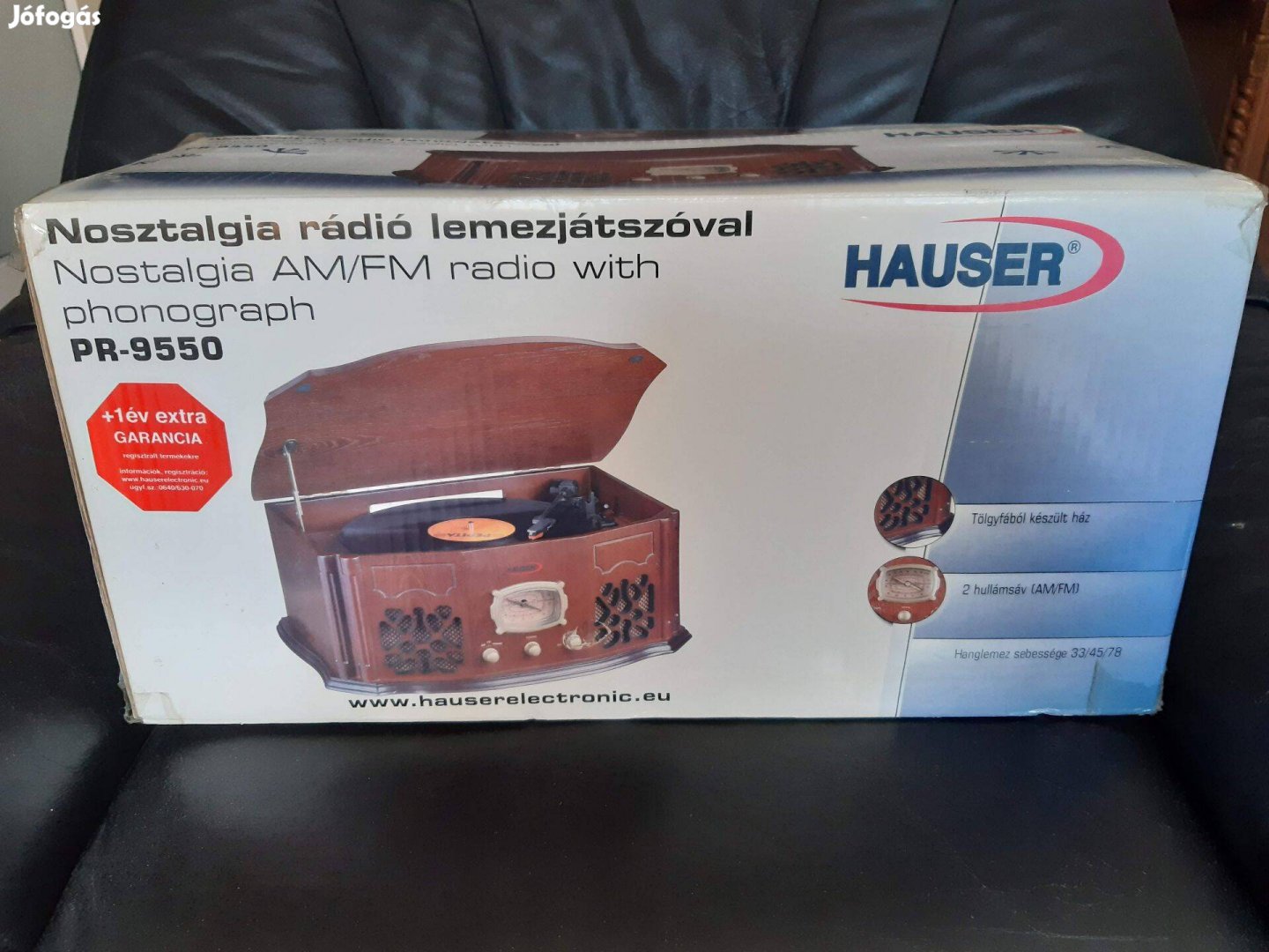Hauser Nosztalgia rádió lemezjátszóval