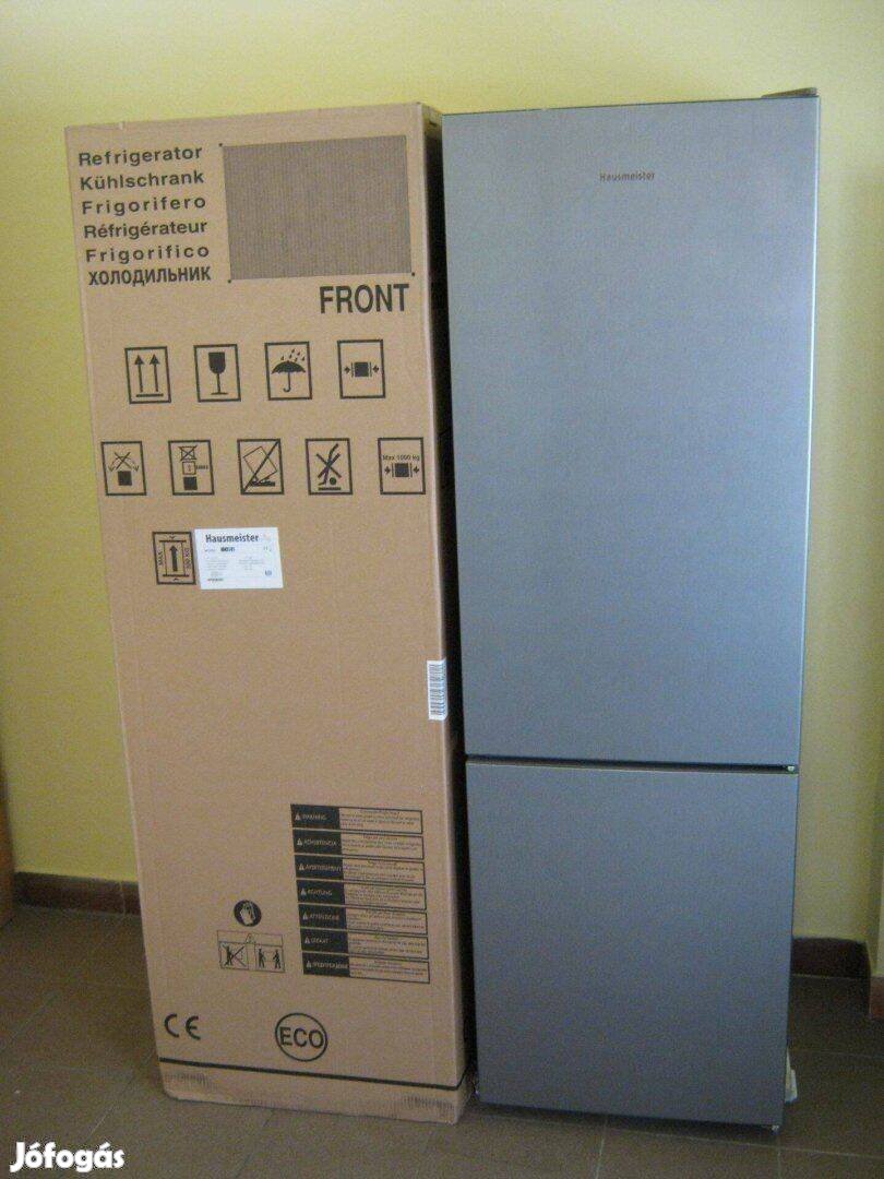 Hausmeister HM 3181 Alul Fagyasztós Inox Kombinált Hűtőszekrény, csoma